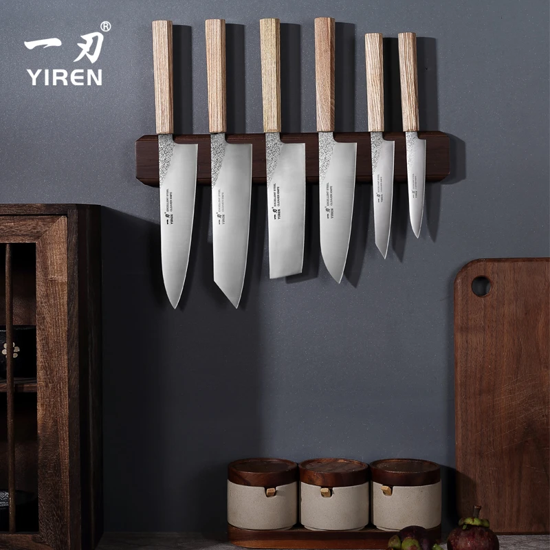 YIREN/一刃日式粉末钢厨刀手工菜刀女士家用切片切菜厨师专用刀具