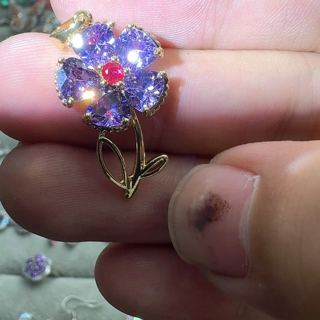 托帕石戒指银S925镶嵌