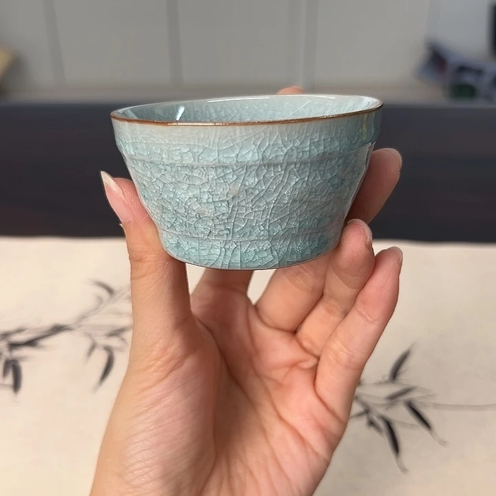 龙泉云间青瓷小米茶器