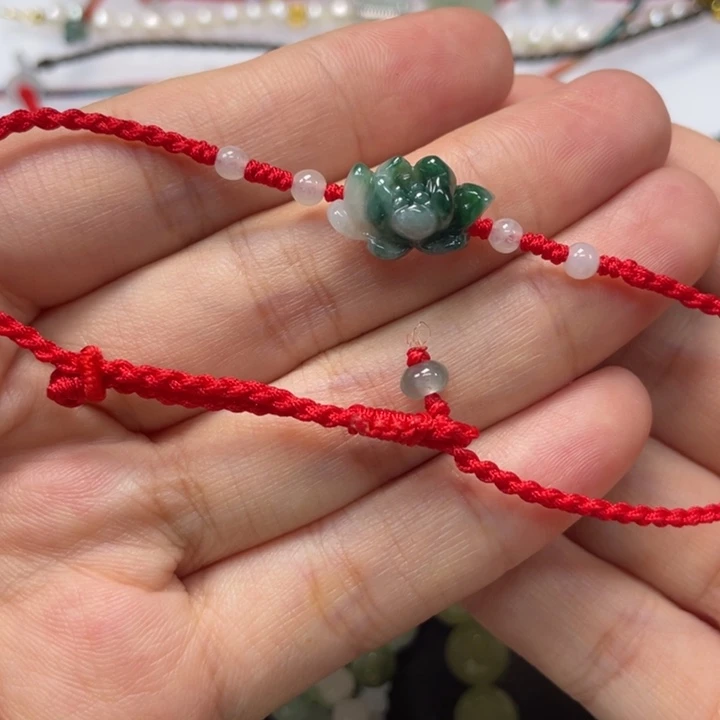 未镶嵌手绳翡翠脚链