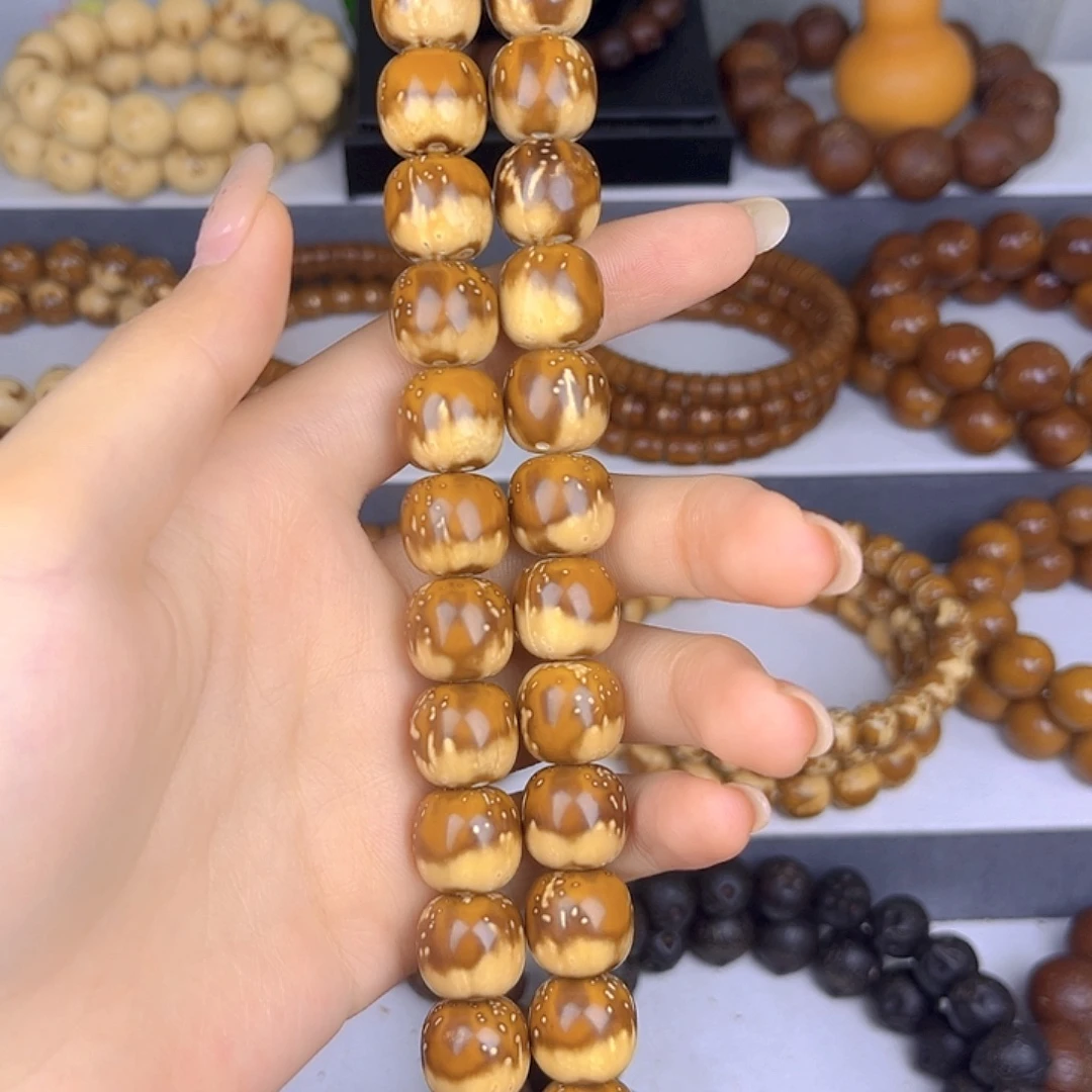 紫金鼠手串精品花皮奶盖13