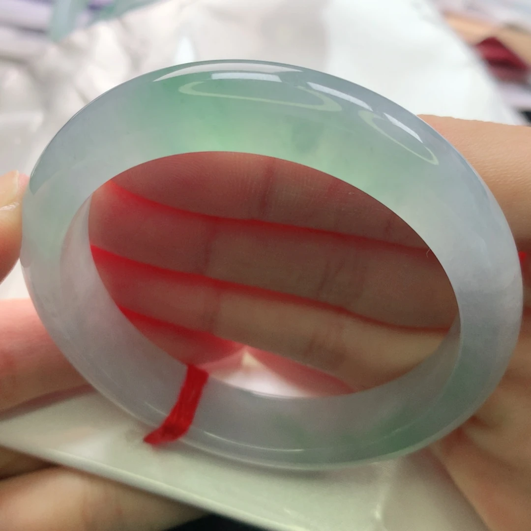 翡翠未镶嵌手镯缅甸5455