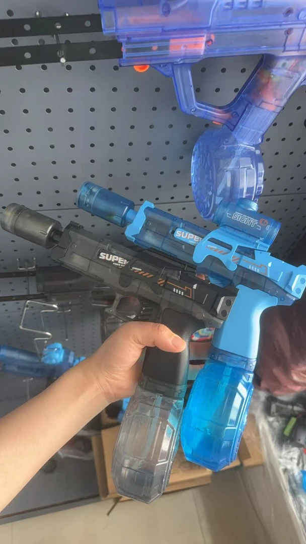 电动高速连发爆闪大容量可充电水呲水枪玩具