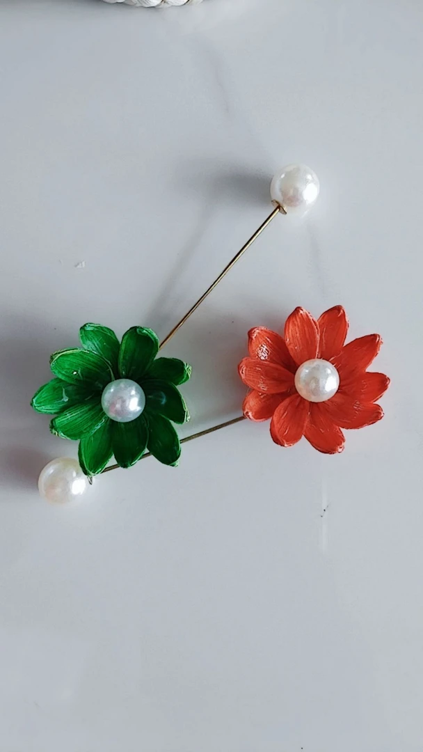 玉米皮非遗纯手工胸针