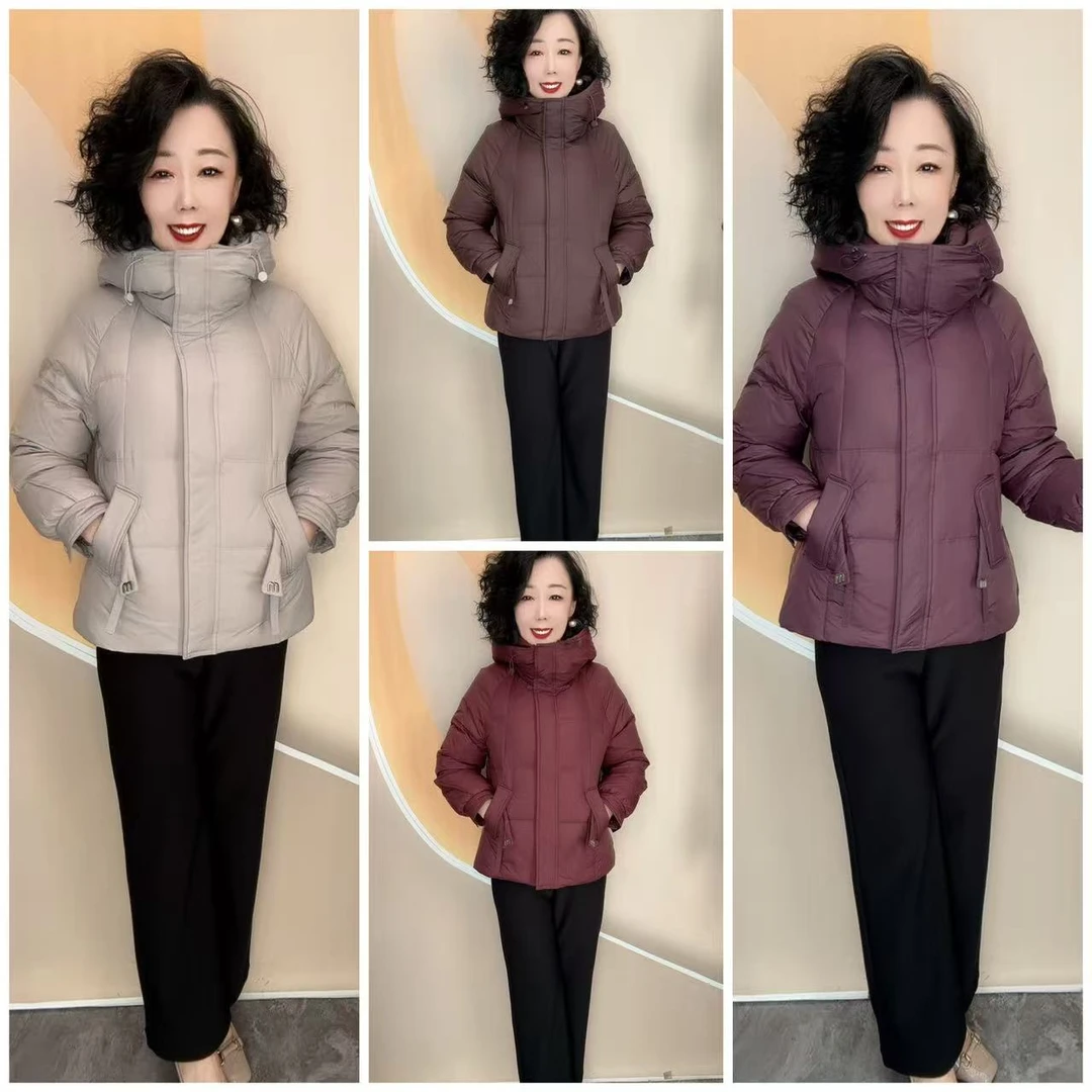 09冬优雅妈妈时尚宽松大码爆款保暖防寒女士外套，65衣长