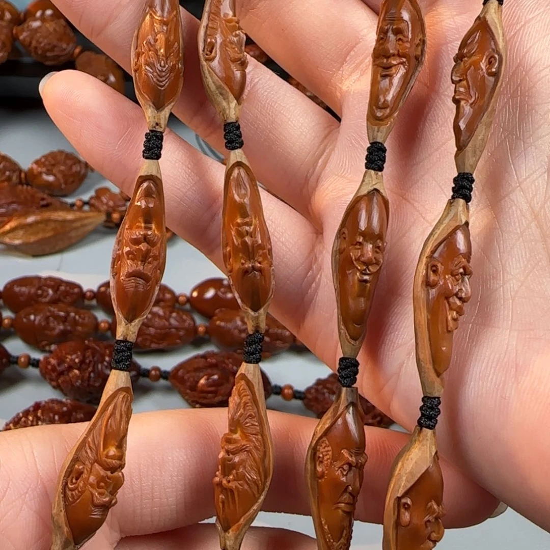 吊坠橄榄核柳叶十八罗汉脖挂