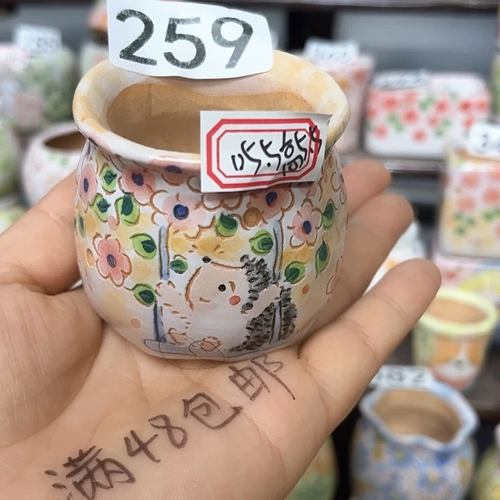 微瑕手工多肉花盆默认微瑕