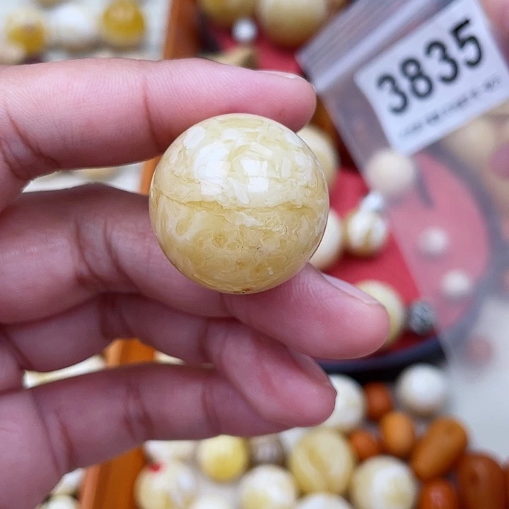 蜜蜡未镶嵌珠宝奇石粉26.2虎皮
