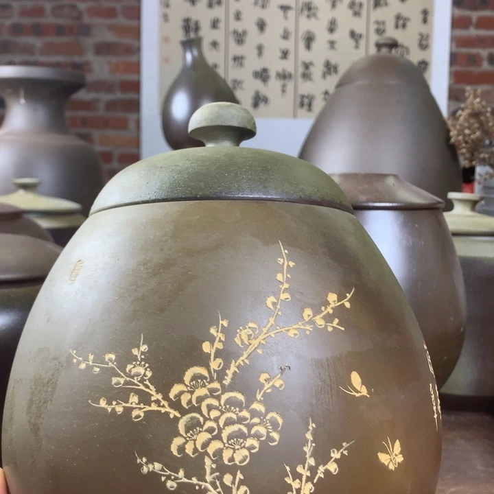 罐钦州坭兴陶龙窑柴烧046