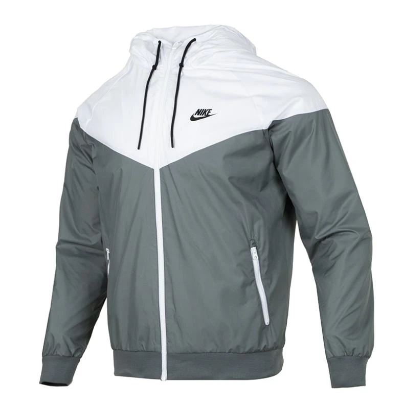 NIKE耐克梭织连帽夹克男装女穿2025新款轻薄休闲穿搭外套727325