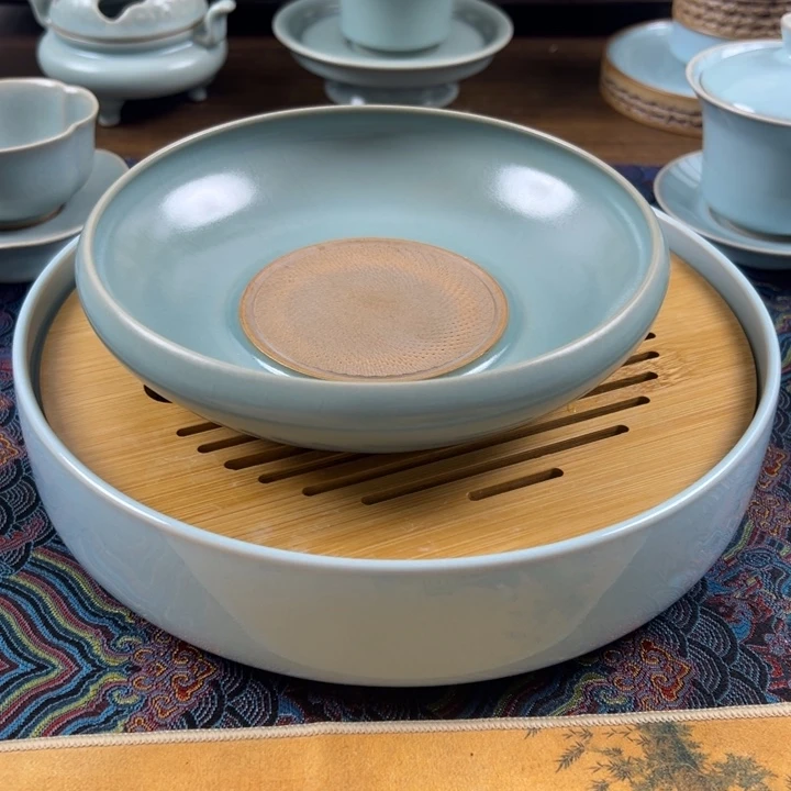 壶承瓷仿古釉釉水重工壶承微瑕