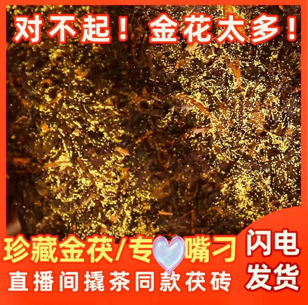 资茂和(11年陈天尖金花茯茶)金花茯砖茶 金花爆满没有金花不要钱