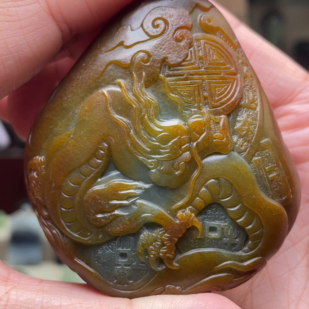 和田玉未镶嵌挂件