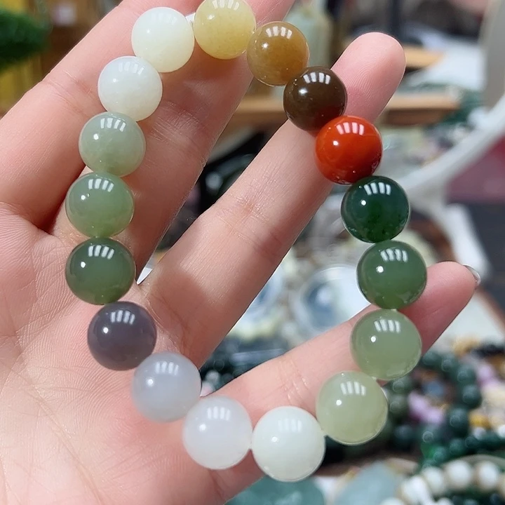 和田玉手链未镶嵌38