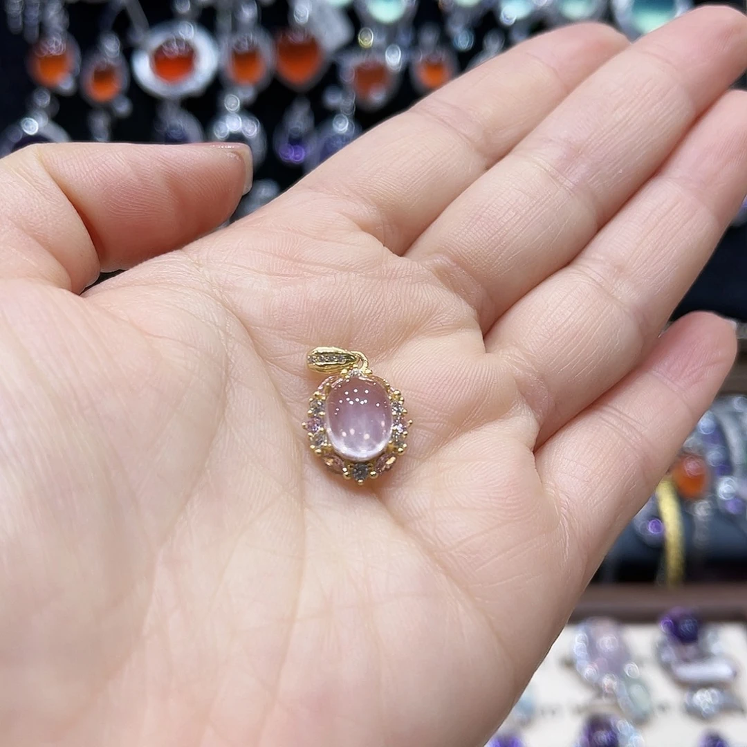 蛇纹石玉银S925镶嵌戒指