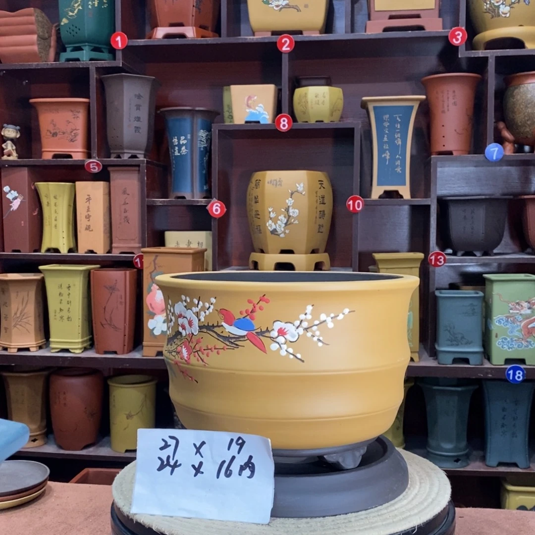 紫砂艺术紫砂花盆