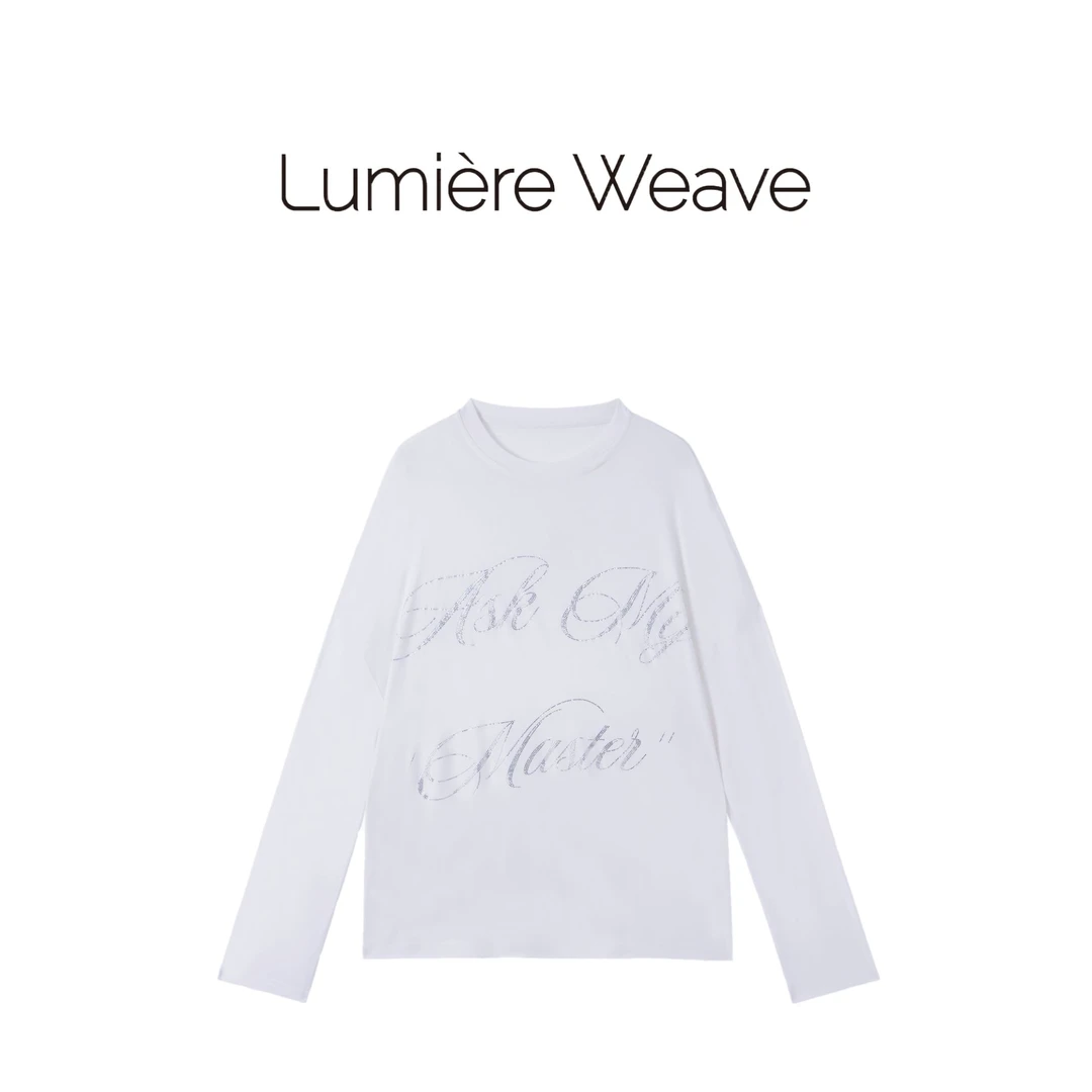 LumièreWeave【倾心】52CX1011夏季超薄时尚烫钻长袖T恤