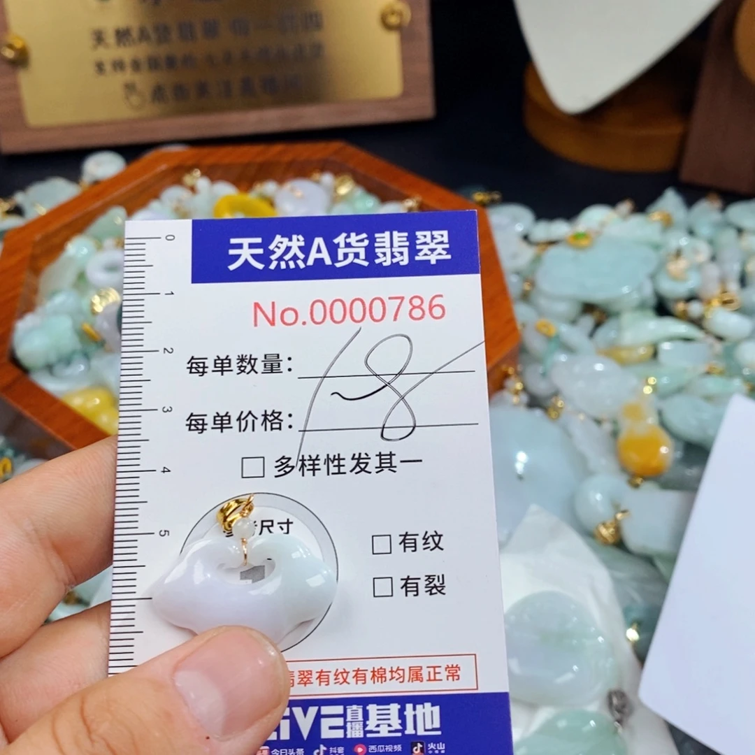 翡翠未镶嵌颈饰786