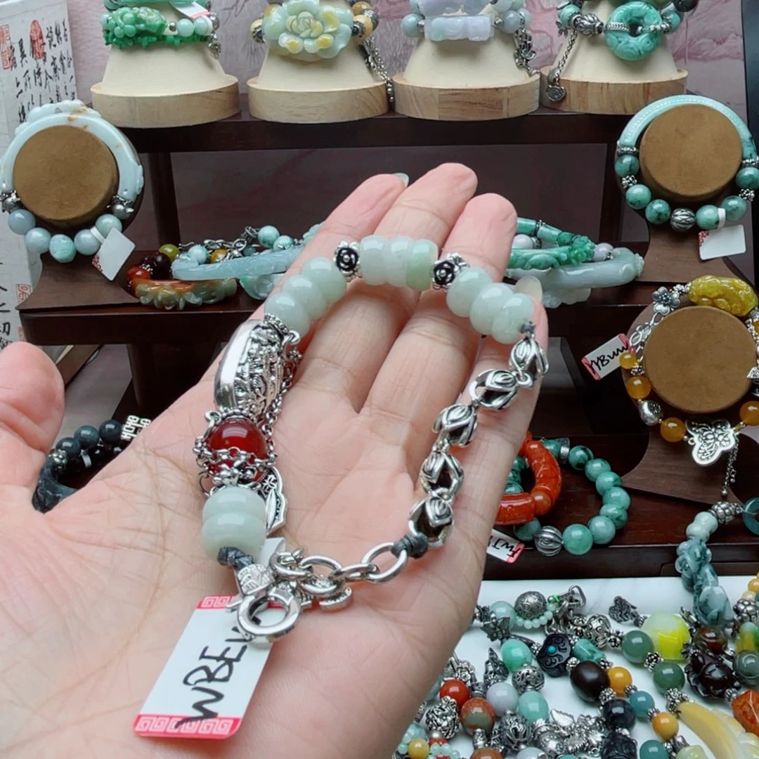 翡翠未镶嵌手链手链