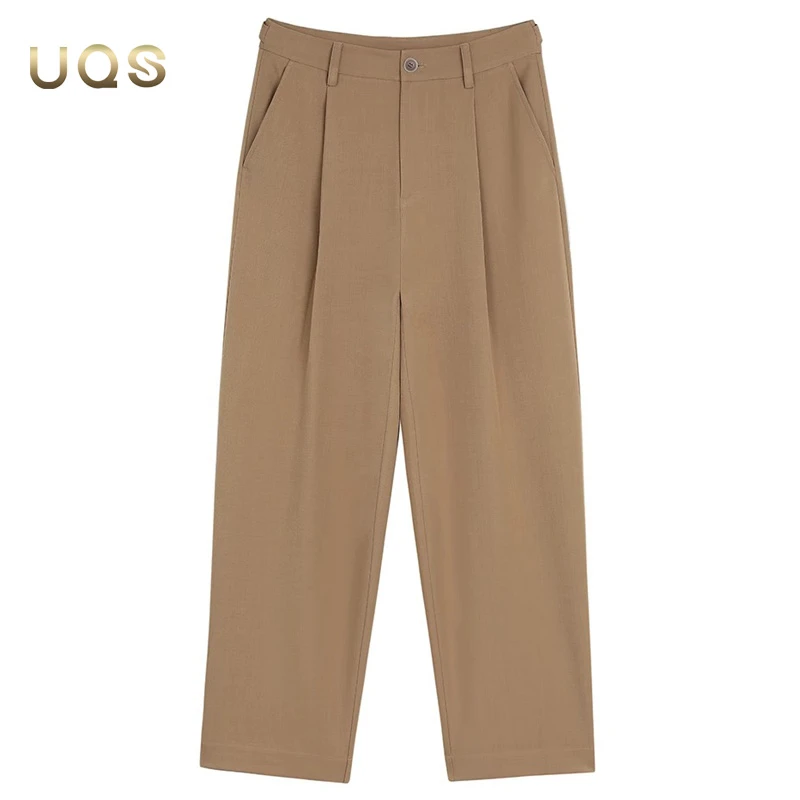 垂感立体裁剪直筒休闲裤男士夏季日常休闲西裤简约百搭时尚舒适款