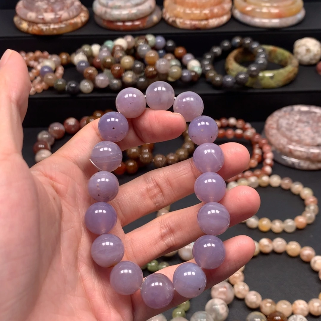 凉***苦玛瑙/玉髓未镶嵌手链