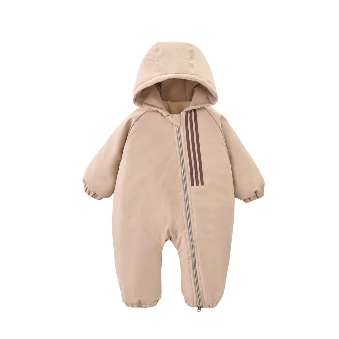 【运动风加绒哈衣外出服】婴儿连体衣哈衣爬服休闲冬装婴童满月