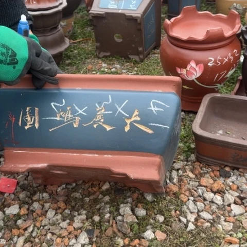 红陶紫砂花盆盆景盆栽