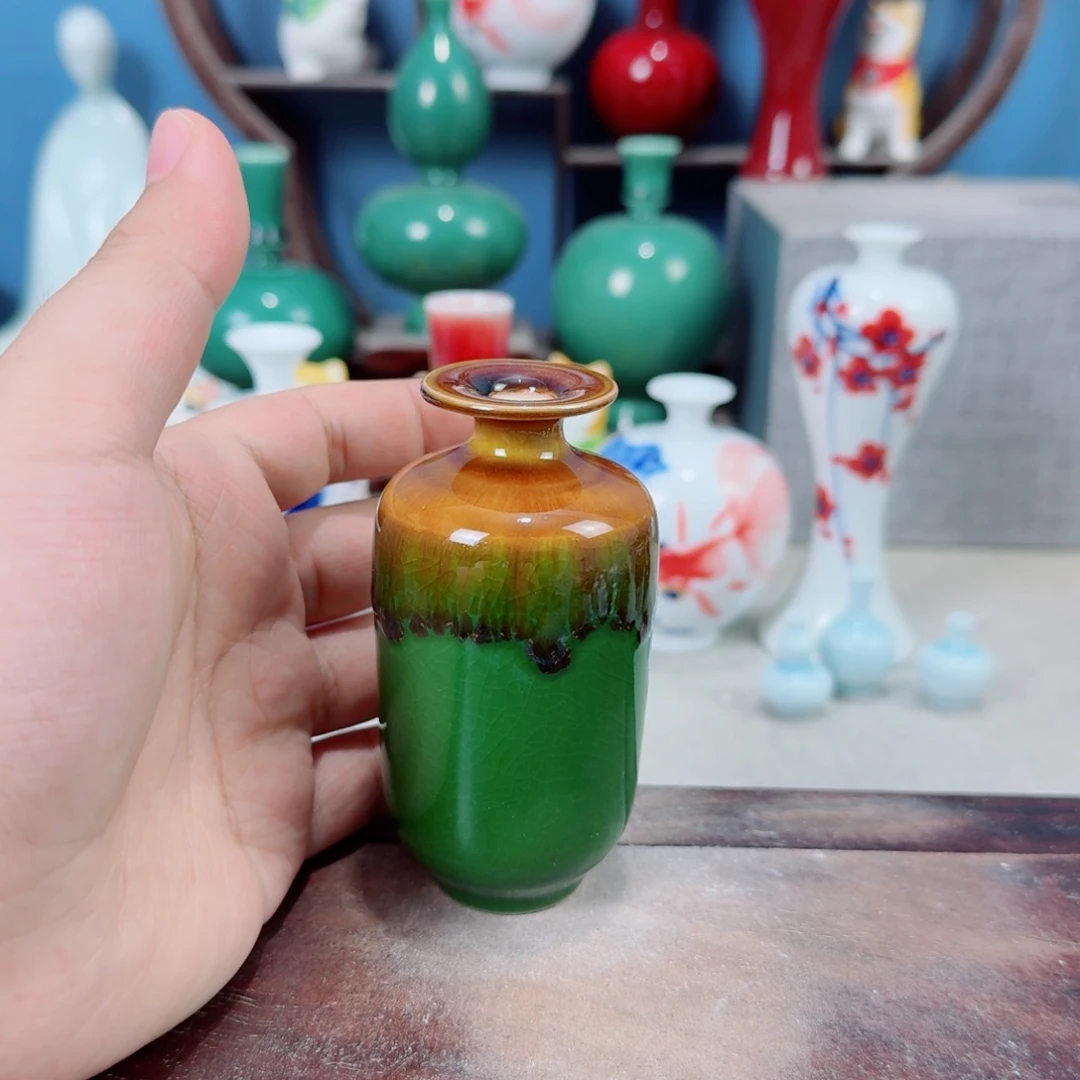 陶瓷手工小花器摆件