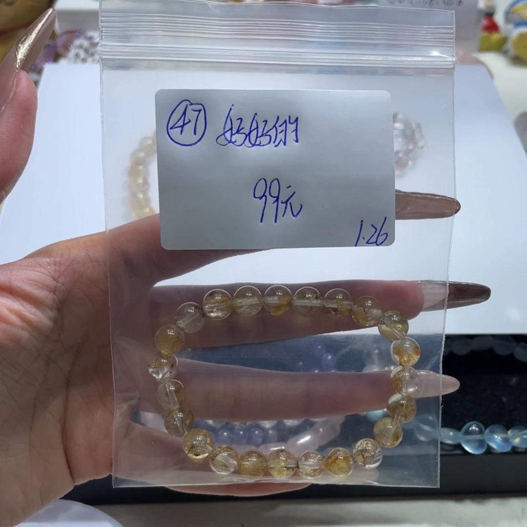 水晶手链未镶嵌手串