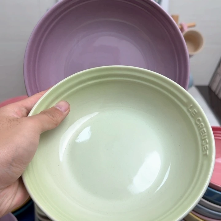 瓷片微瑕2个7英寸燕麦盘