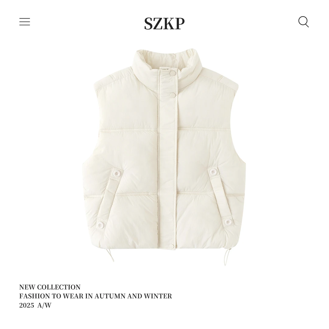 SZKP冬季新款女童洋气背心外套中大童休闲百搭儿童马甲BGYD552763