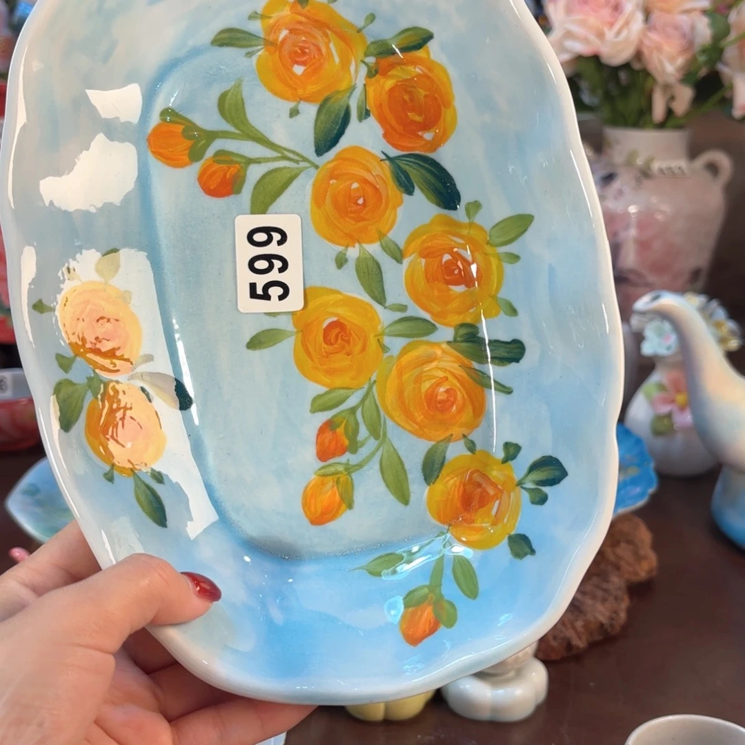 景德镇手绘高温釉下彩陶瓷茶具
