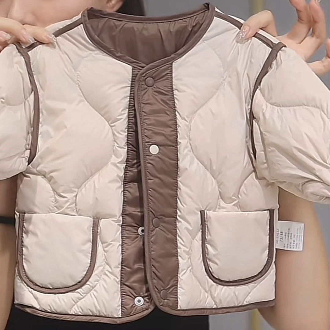 【双面穿三防羽绒服 小乐妈咪】婴儿童羽绒服男女宝宝连帽外套i2