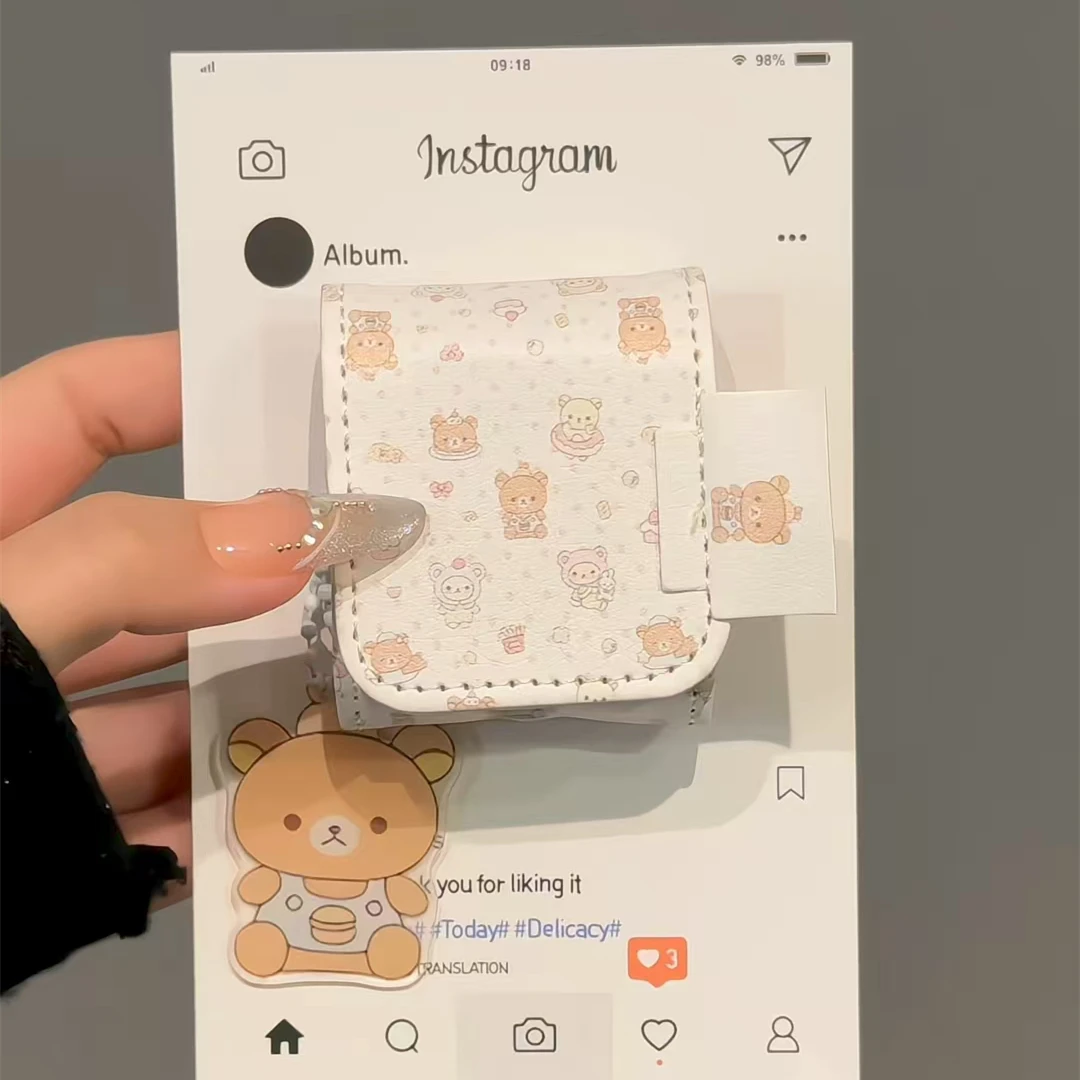 甜品波点轻松熊适用AirPodspro1/2苹果AirPods1/2/3/4皮套耳机套