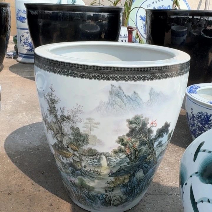 陶瓷艺术品，直径42，高46