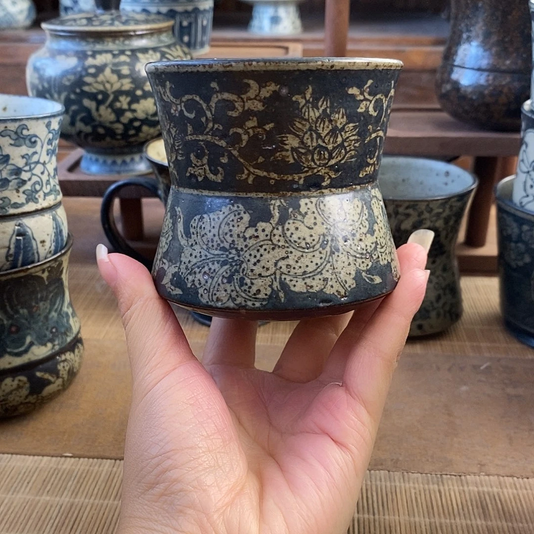 陶手工手绘青花高温陶瓷