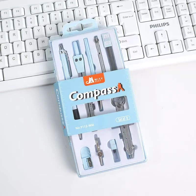 圆规套尺9件套No.9114/9115-WM