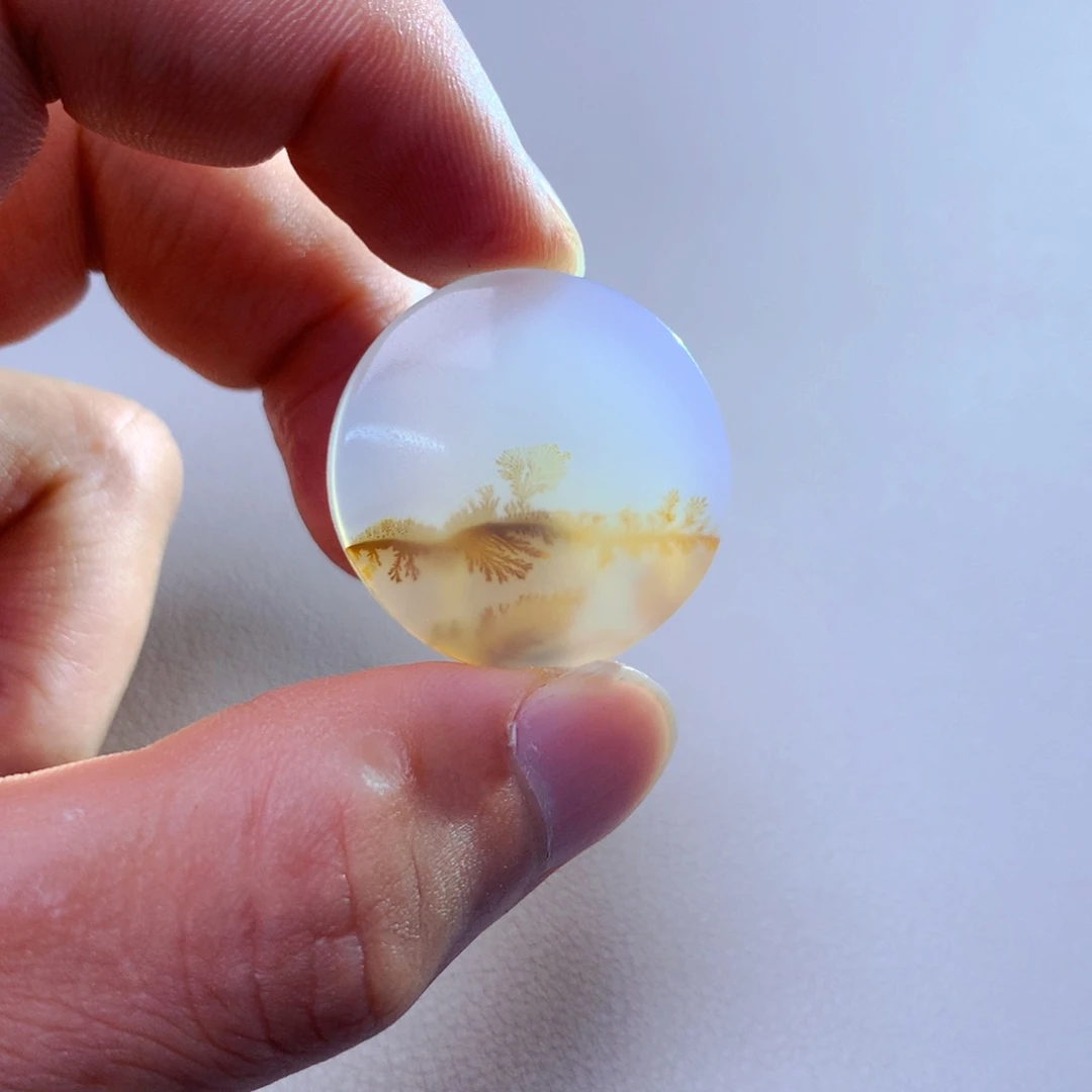 玛瑙/玉髓吊坠(不含链)未镶嵌时**