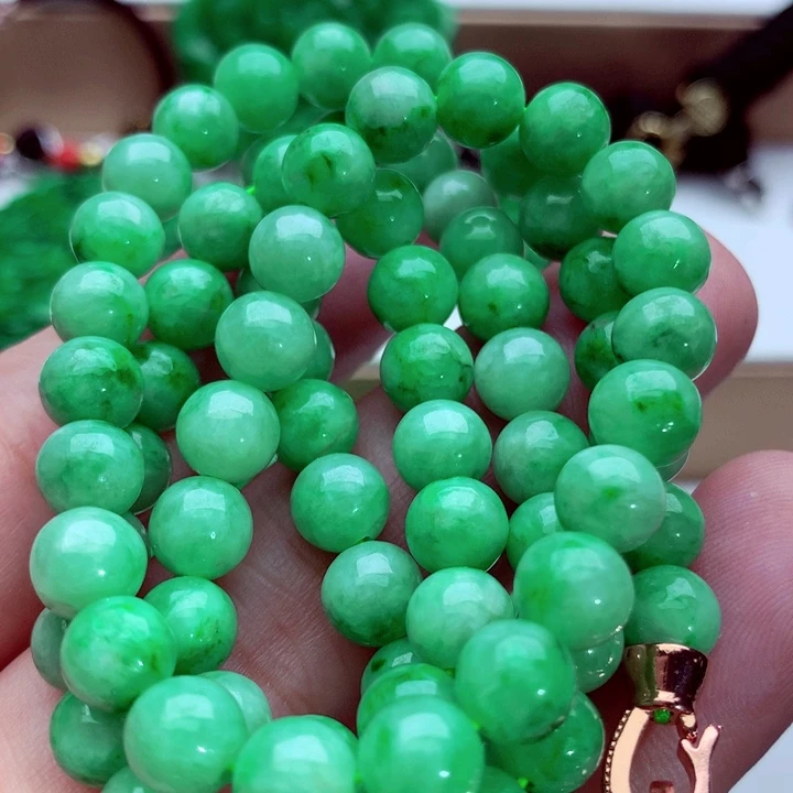 翡翠未镶嵌毛衣链