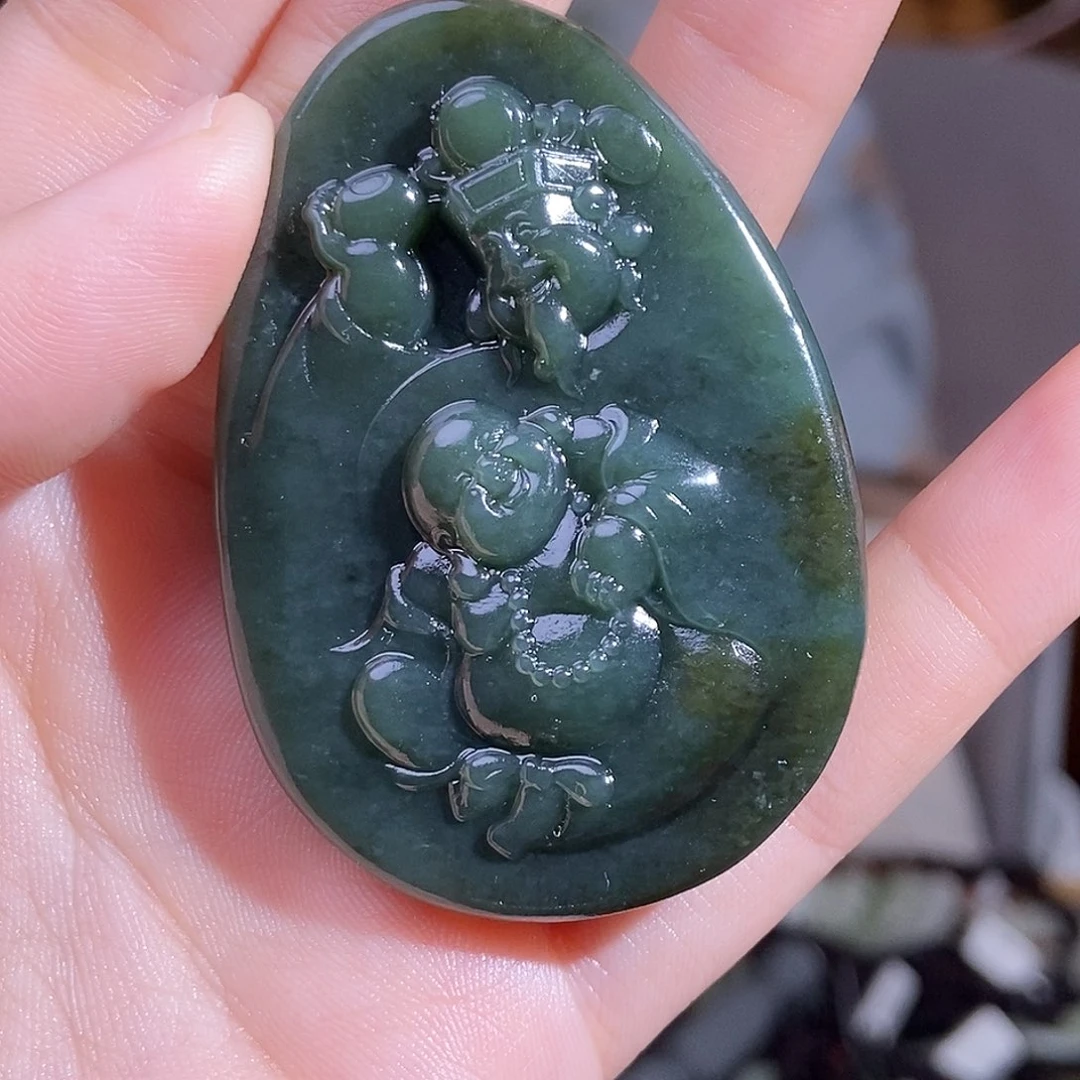 和田玉未镶嵌颈饰