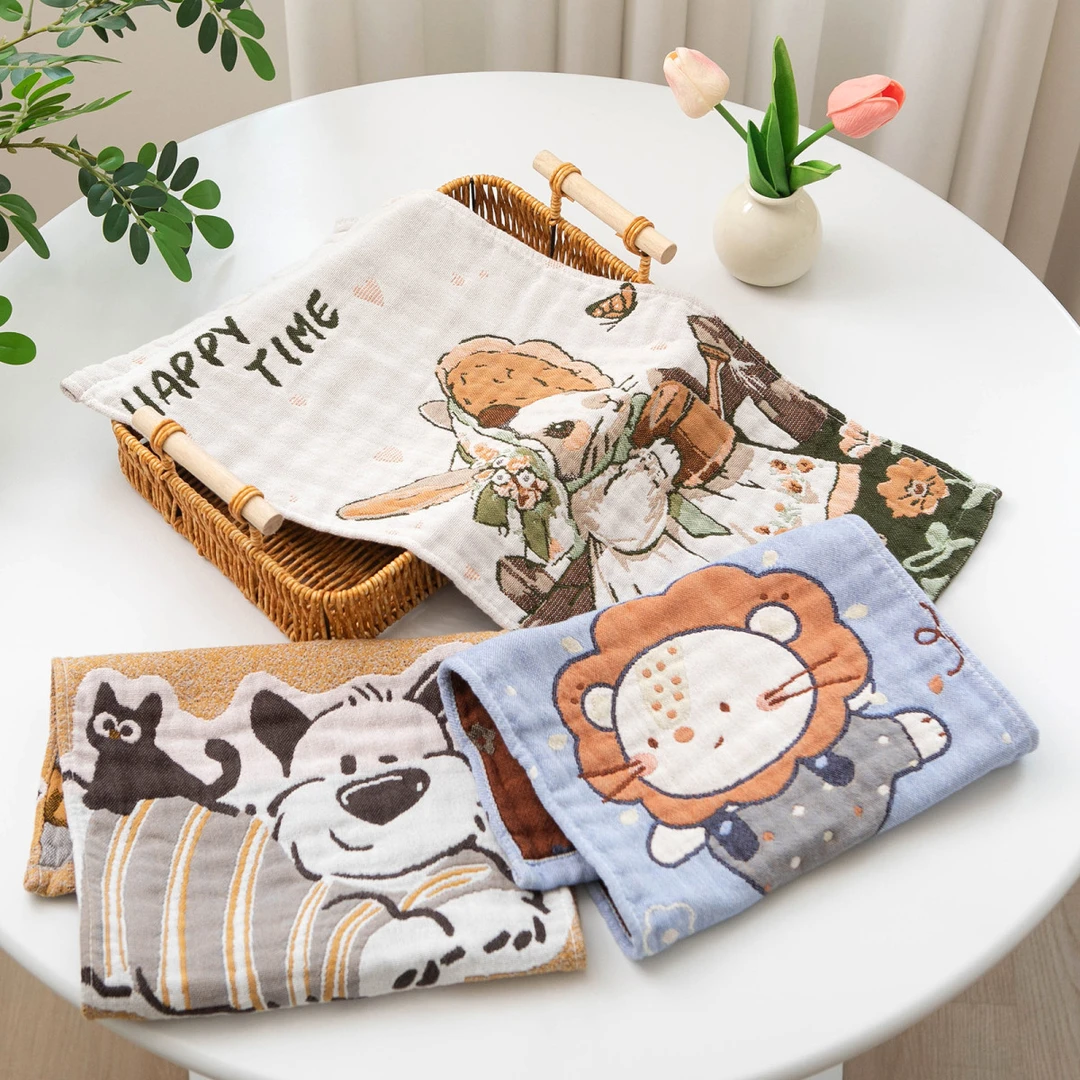 全棉时代纯棉小毛巾柔软吸水不掉毛家宝宝洗脸巾全棉面巾洗澡巾儿