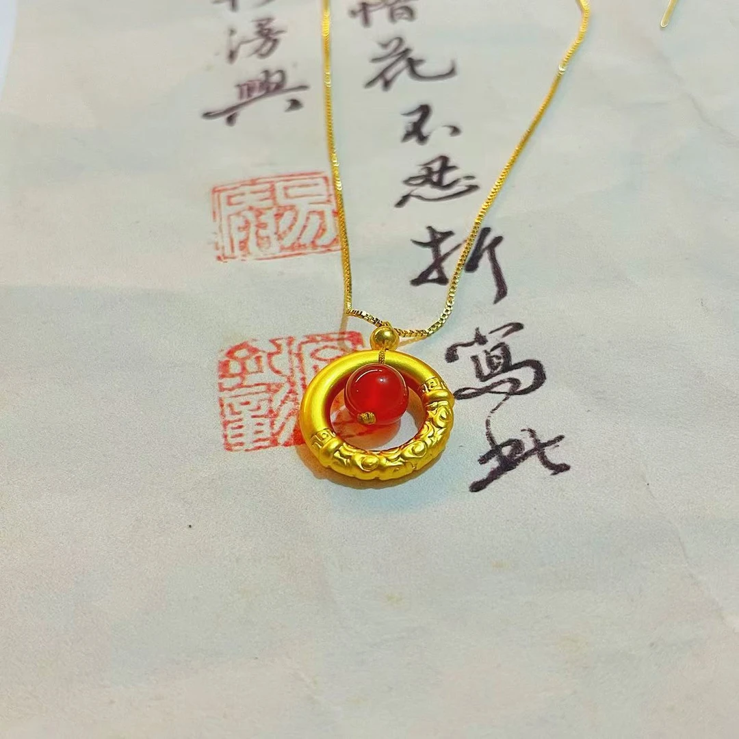 甜甜圈玛瑙吊坠G81（标配证书）G81