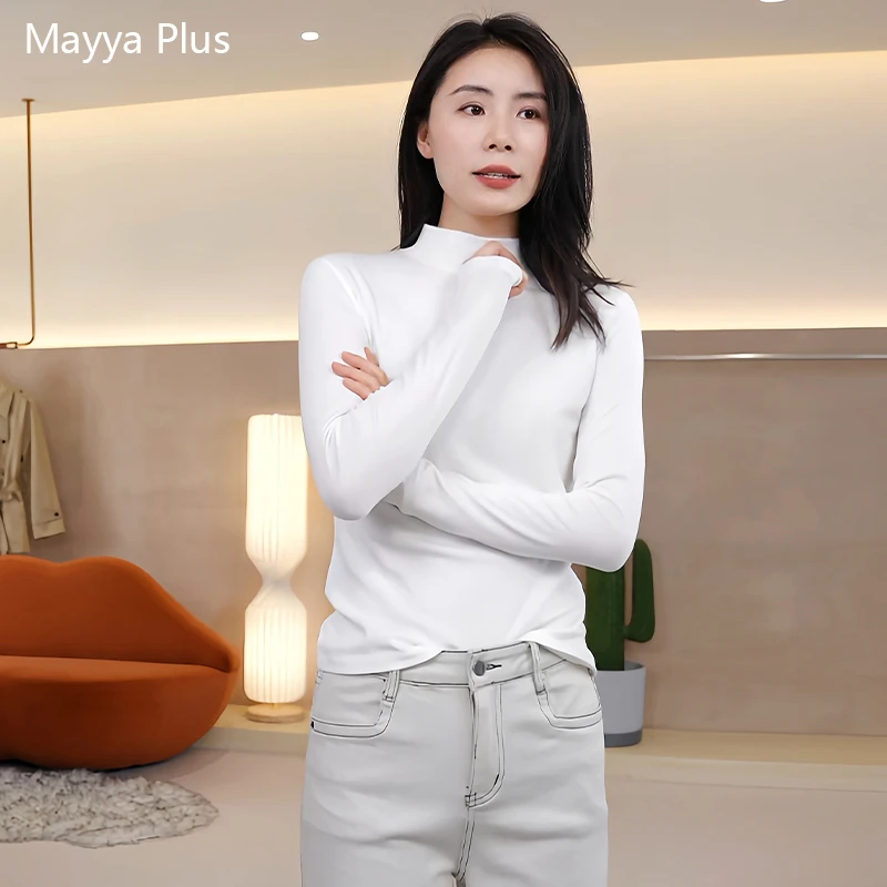【热力学】Mayya Plus麦芽定制气质显瘦流光风针织上衣32537220