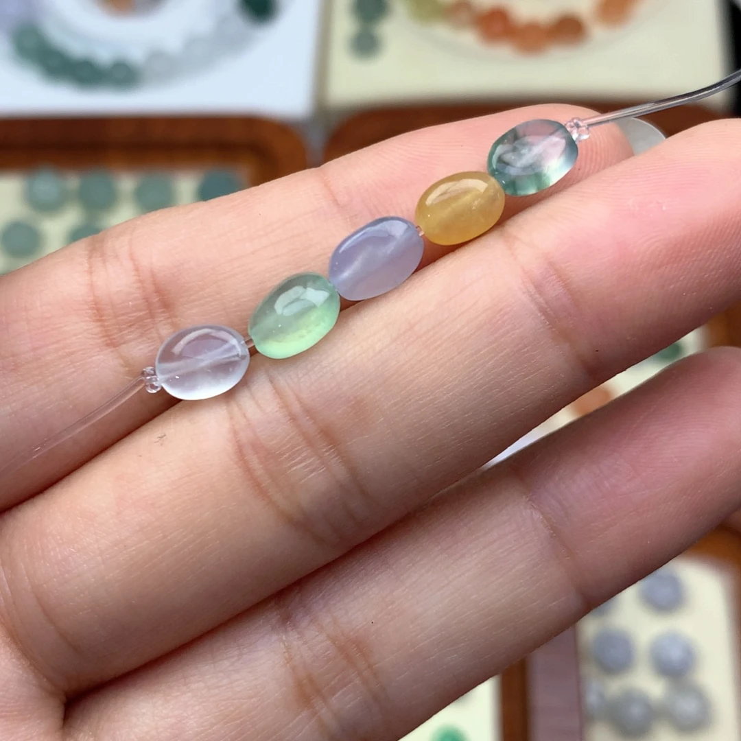 吊坠(不含链)未镶嵌翡翠扁珠