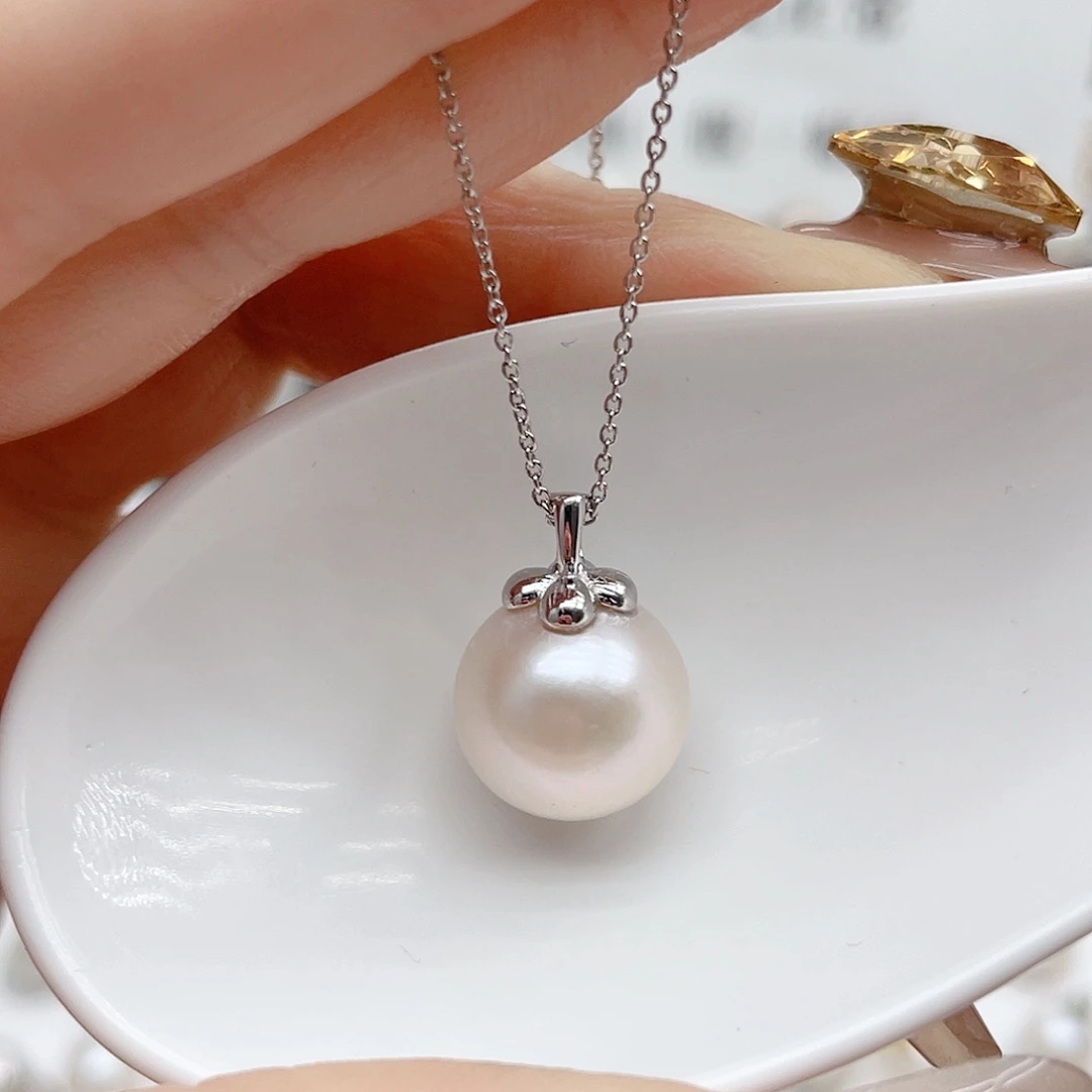 吊坠(赠链)银S925镶嵌淡水珍珠