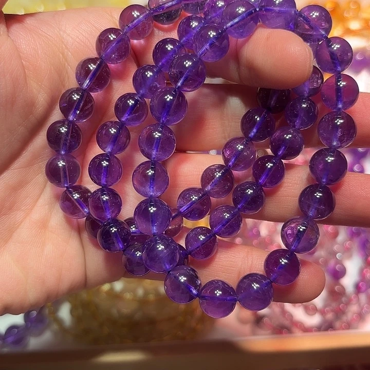 紫晶手链未镶嵌紫水晶手链9+