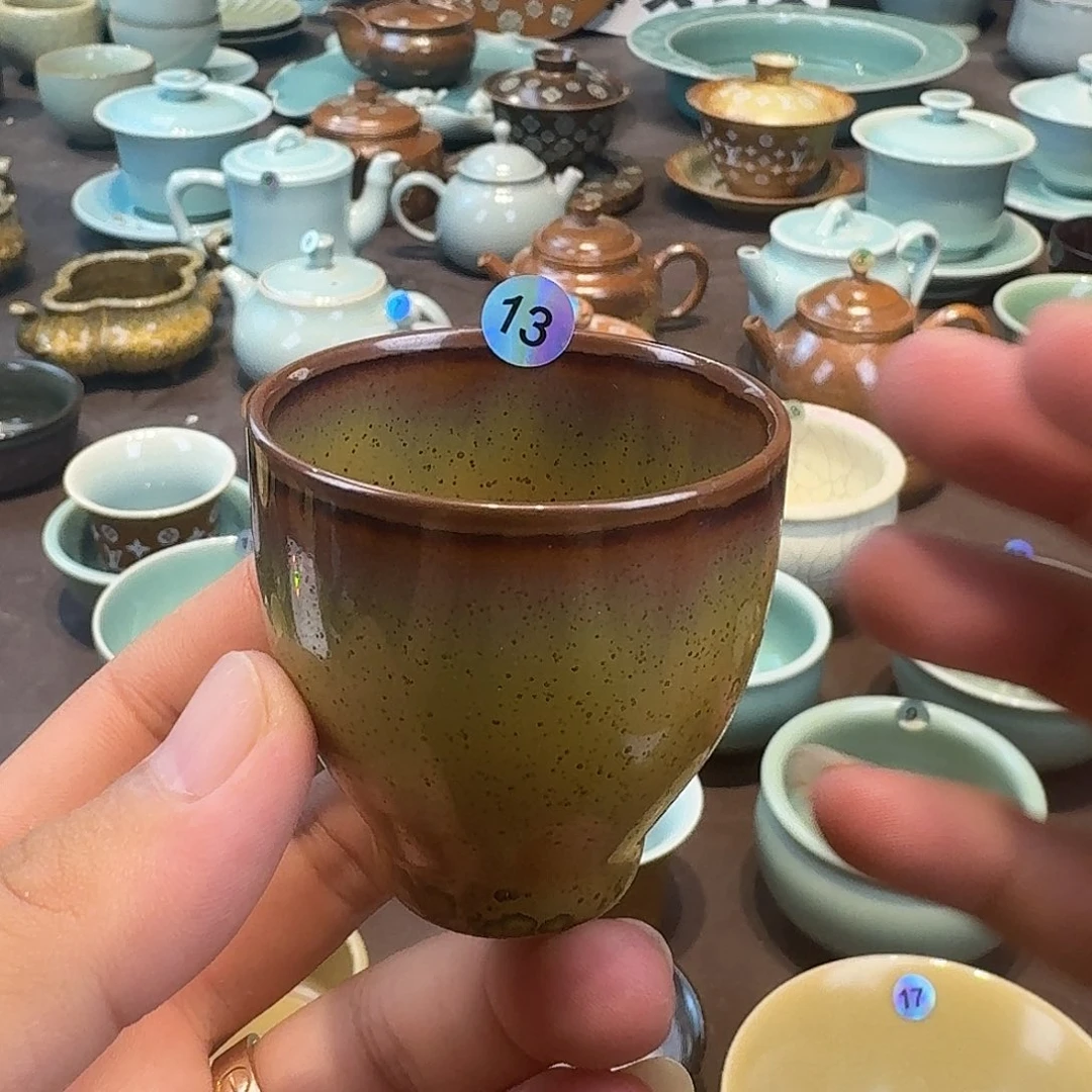 龙泉青瓷茶具微瑕