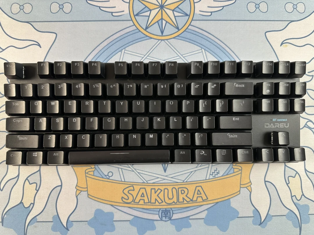 9新 达尔优 EK820有线电竞游戏办公机械键盘87键黑轴茶轴入门级