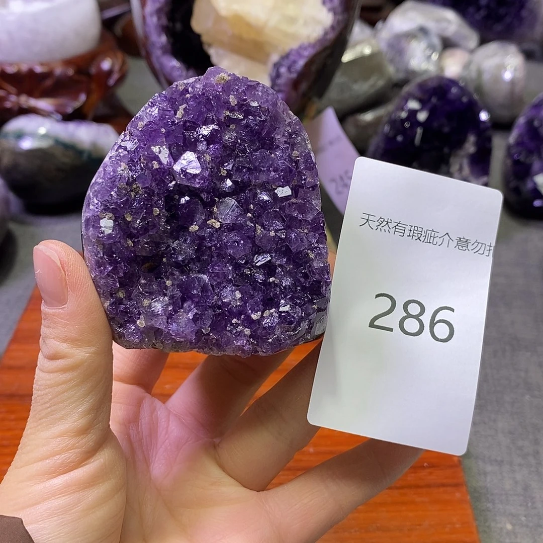 紫晶珠宝半成品未镶嵌