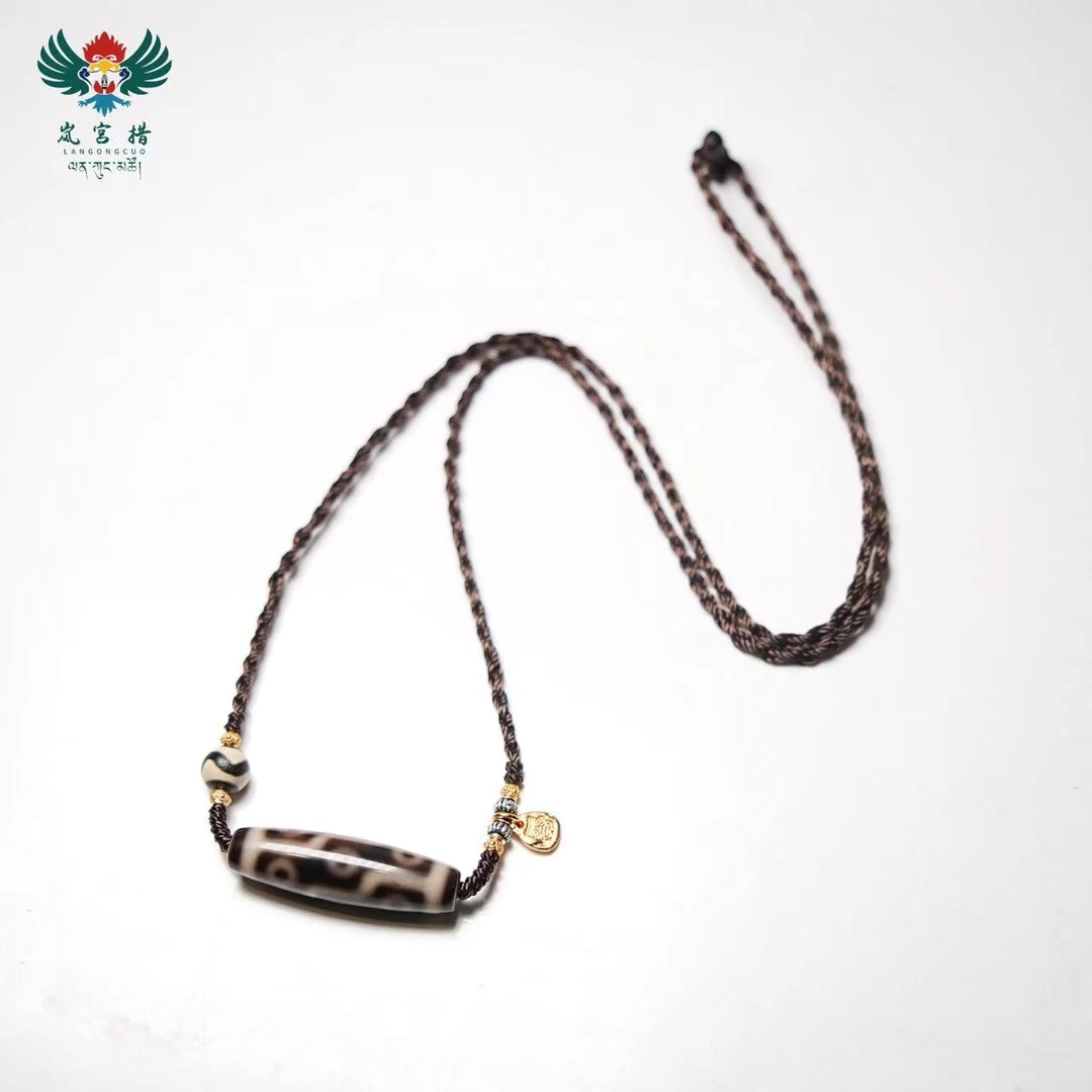 岚宫措｜九眼天珠项链2 L996